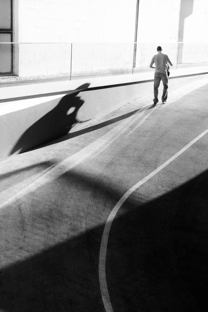 Man's Long Shadow by Olavo Azevedo — canvas wall art