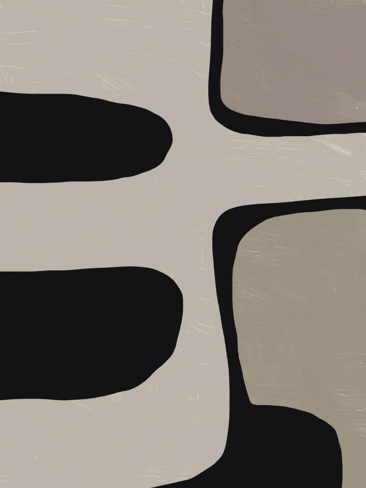 Modern Organic Shapes by Little Dean — canvas wall art