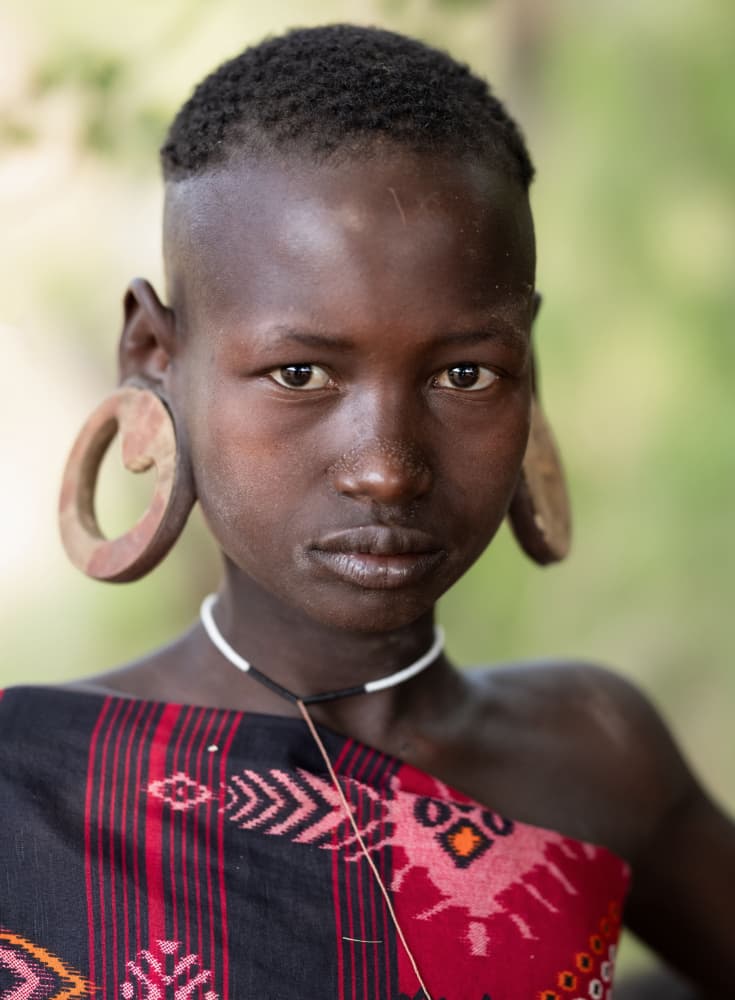 Youthful African Gaze by Hamza Qarooni — canvas wall art