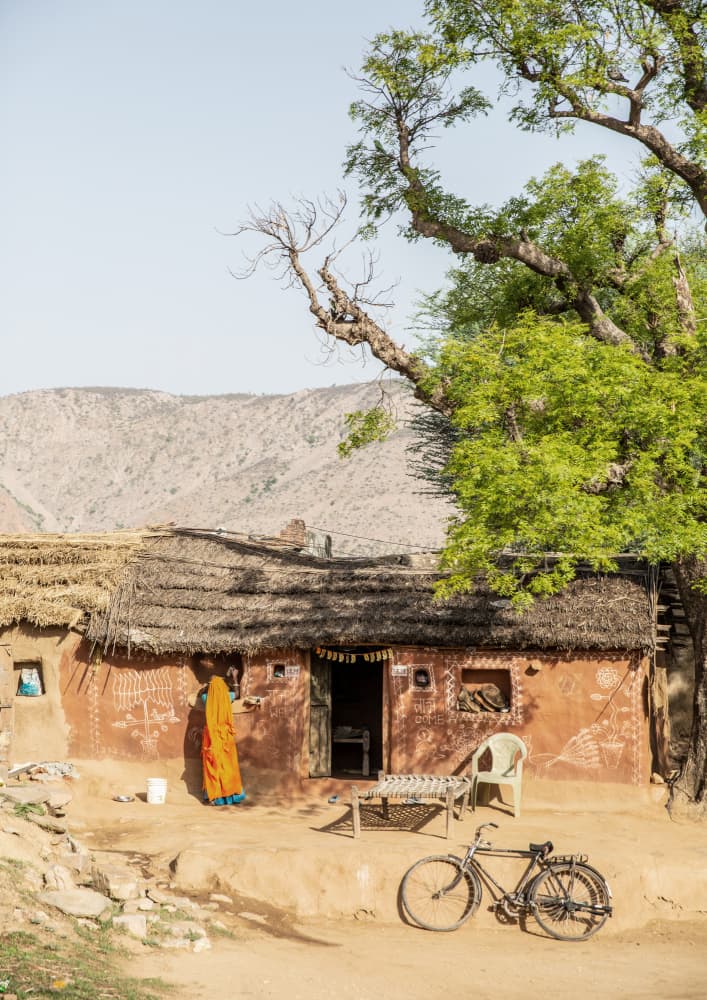 Rustic Indian Village Scene by Shot by Clint — canvas wall art