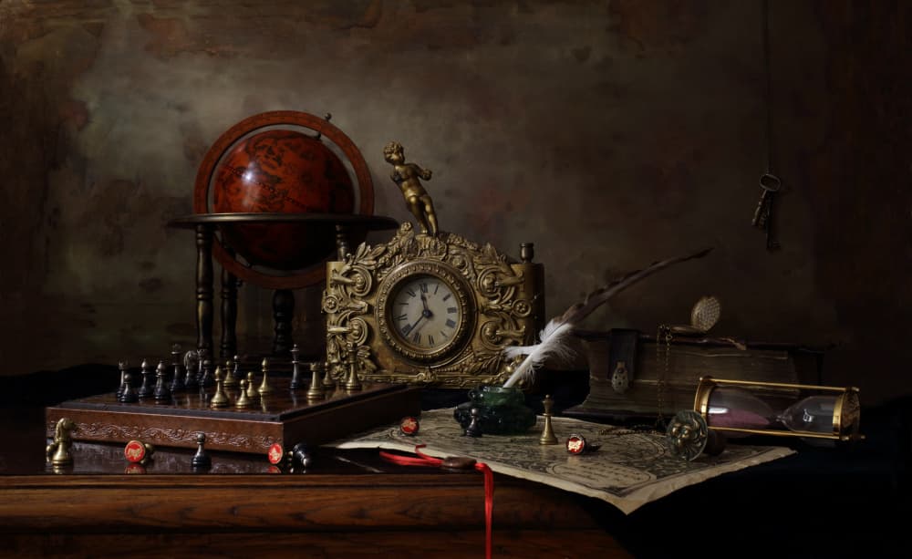 Vintage Scholar's Study by Andrey Morozov — canvas wall art