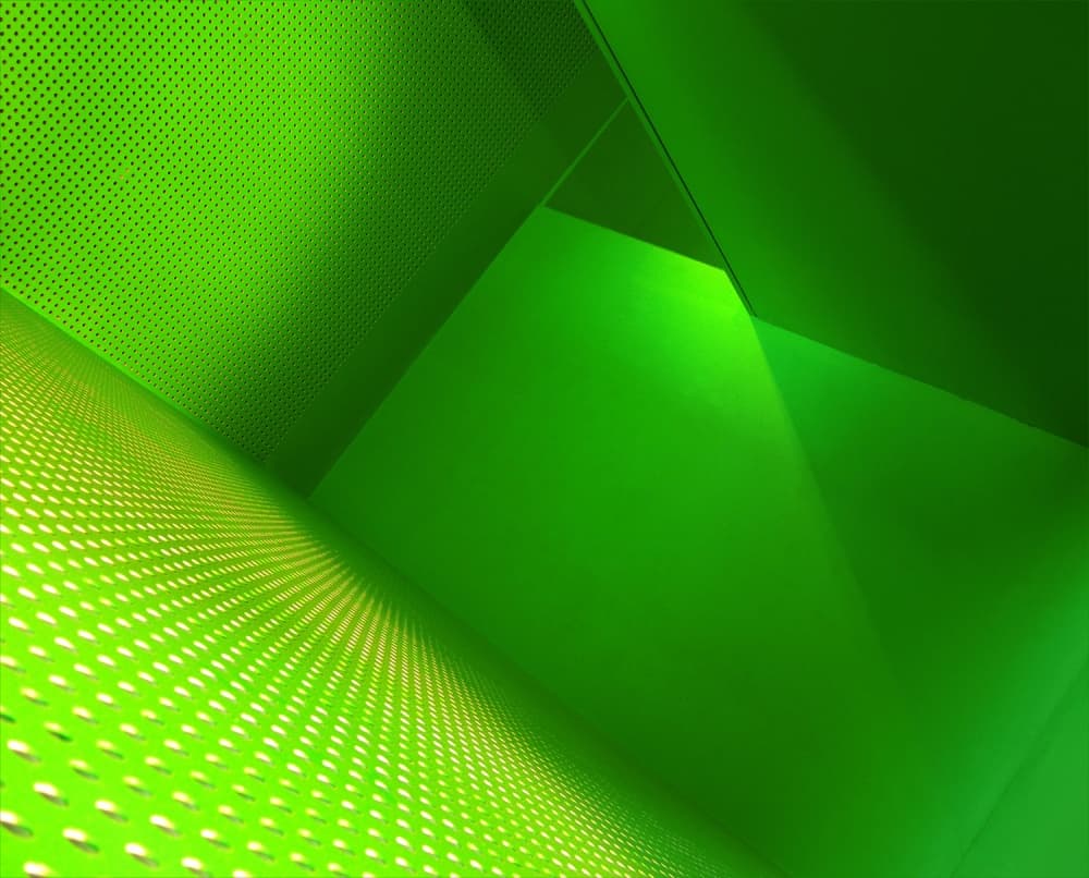 Dynamic Green Angles by Huib Limberg — canvas wall art