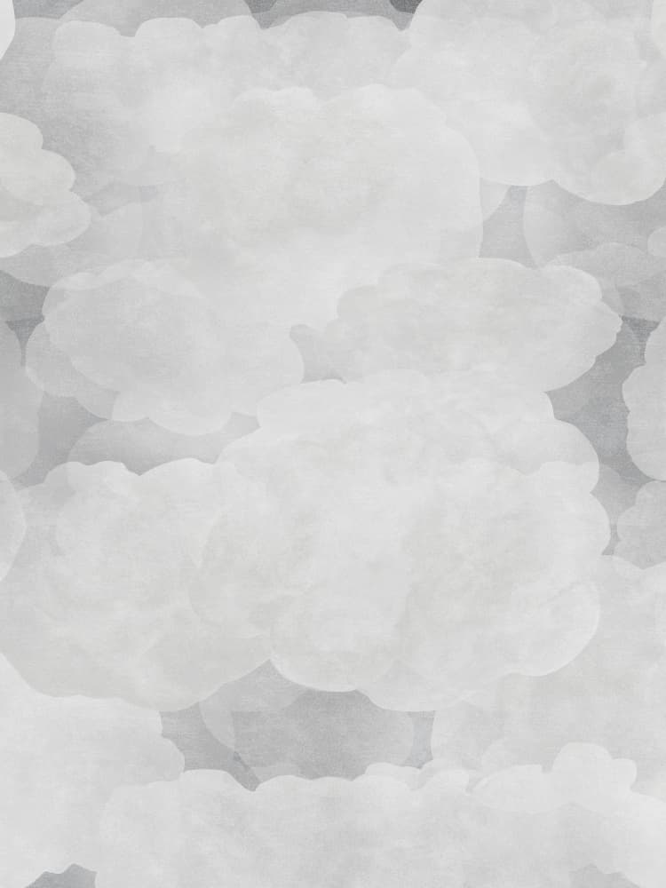 Dreamy Grey Clouds by Karen Menzenbach — canvas wall art