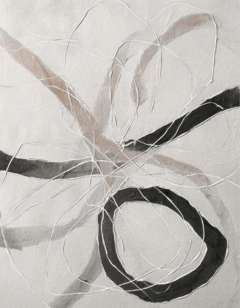 Neutral Textured Swirls by Alma — canvas wall art