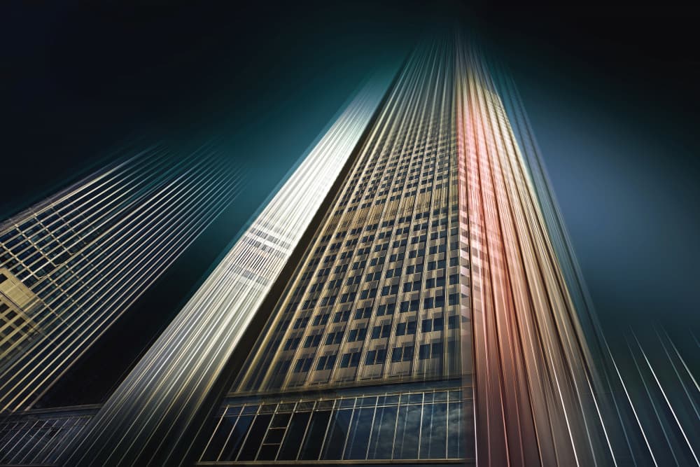 Vertical City Movement by Erhard Batzdorf — canvas wall art