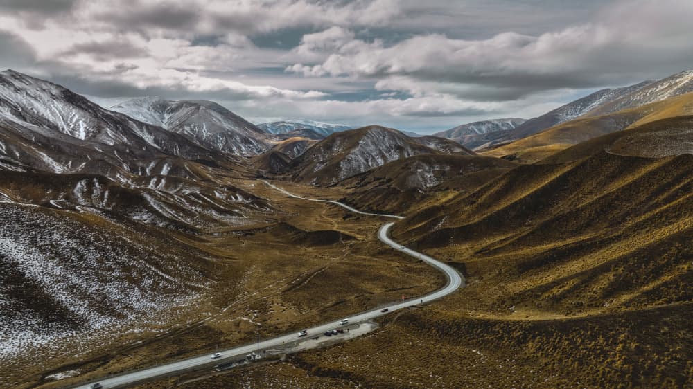 Winding Mountain Road by Emanuel Papamanolis — canvas wall art