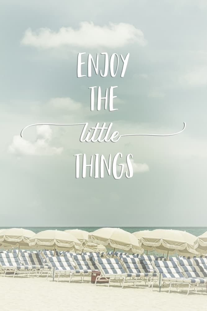 Enjoy Little Things Beach by Melanie Viola — canvas wall art