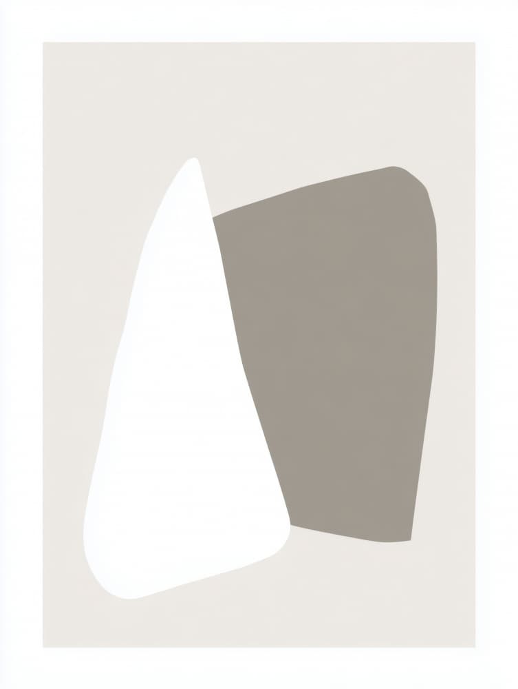 Neutral Abstract Composition by Imaginative — canvas wall art