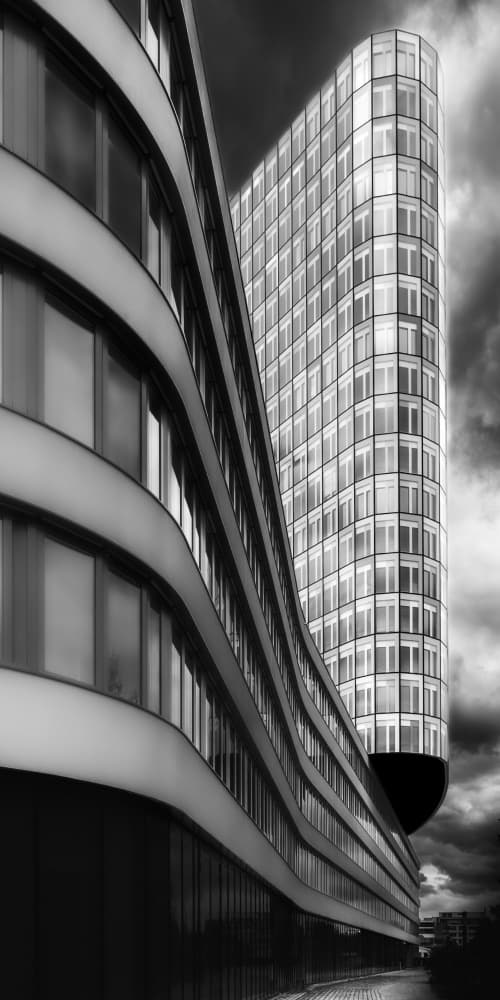 Modern City Curves by Andy Dauer — canvas wall art