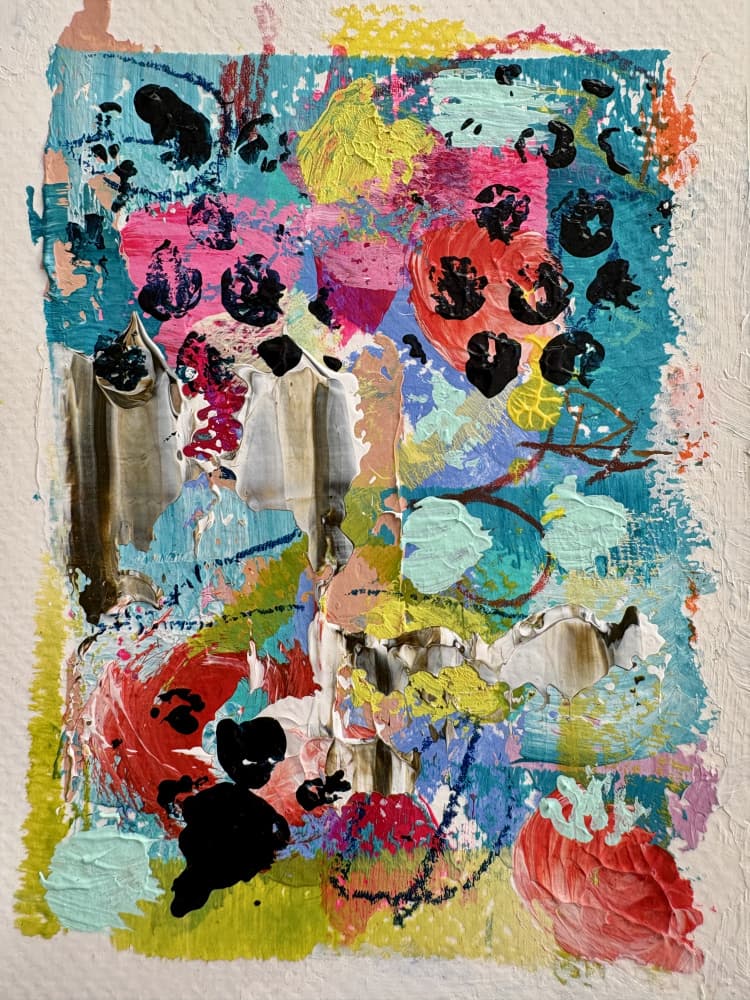 Abstract Color Burst by Irene Chua — canvas wall art