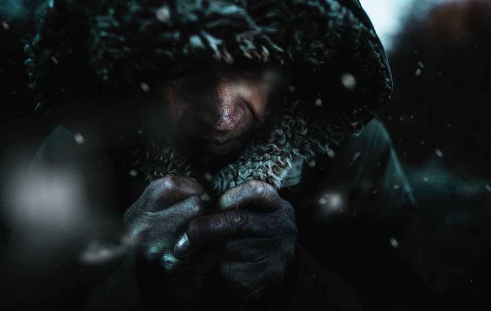 Frozen Winter Struggle by Koki Jovanovic — canvas wall art