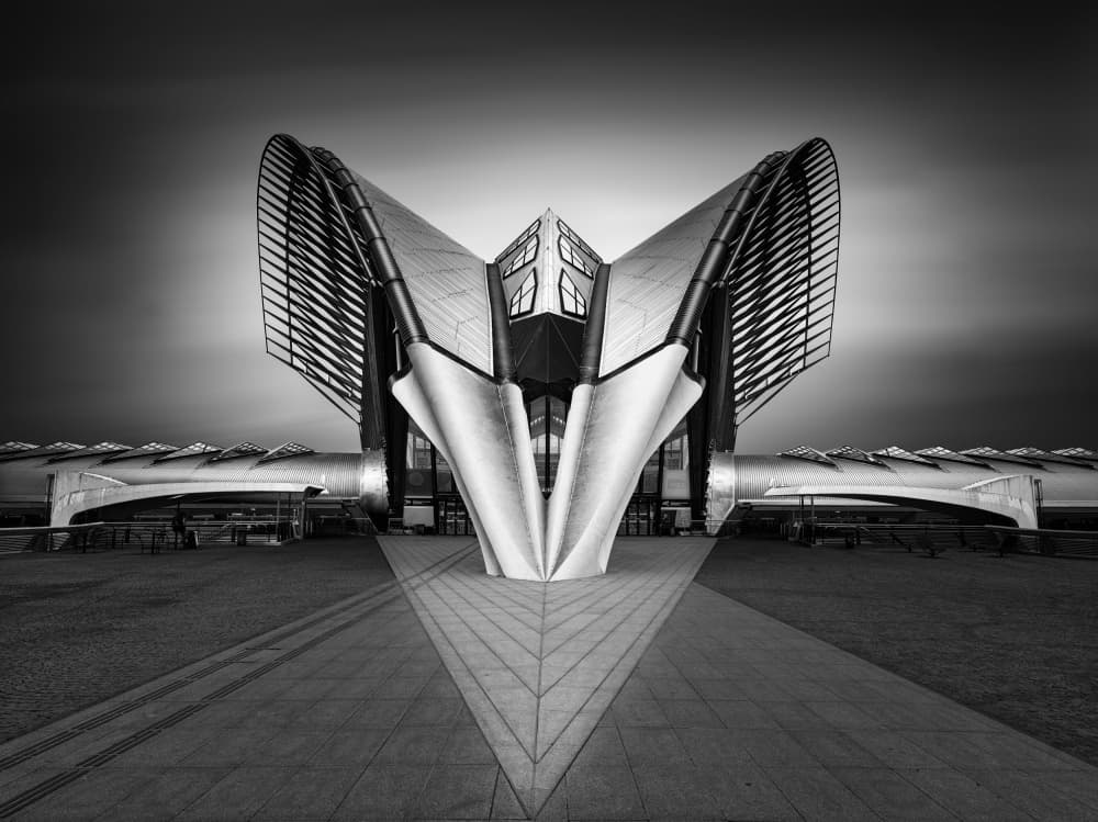 Futuristic Modern Architecture by Antoni Figueras — canvas wall art