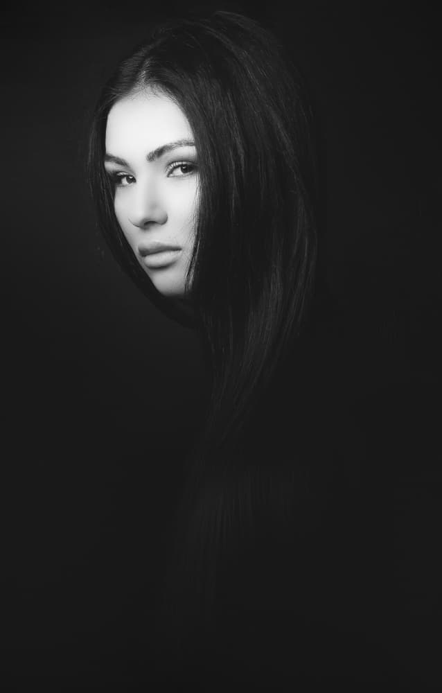 Mysterious Woman Portrait by Toni Fidanza — canvas wall art