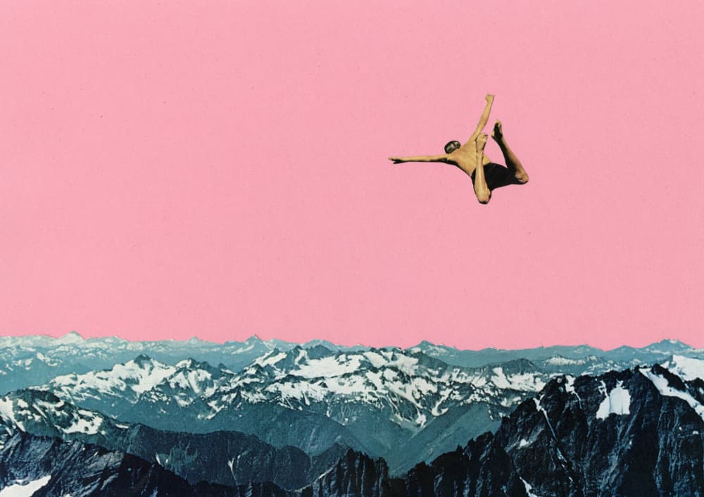 Surreal Mountain Flight by Cassia Beck — canvas wall art