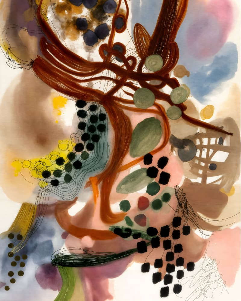 Modern Organic Abstract by Uma Gokhale — canvas wall art