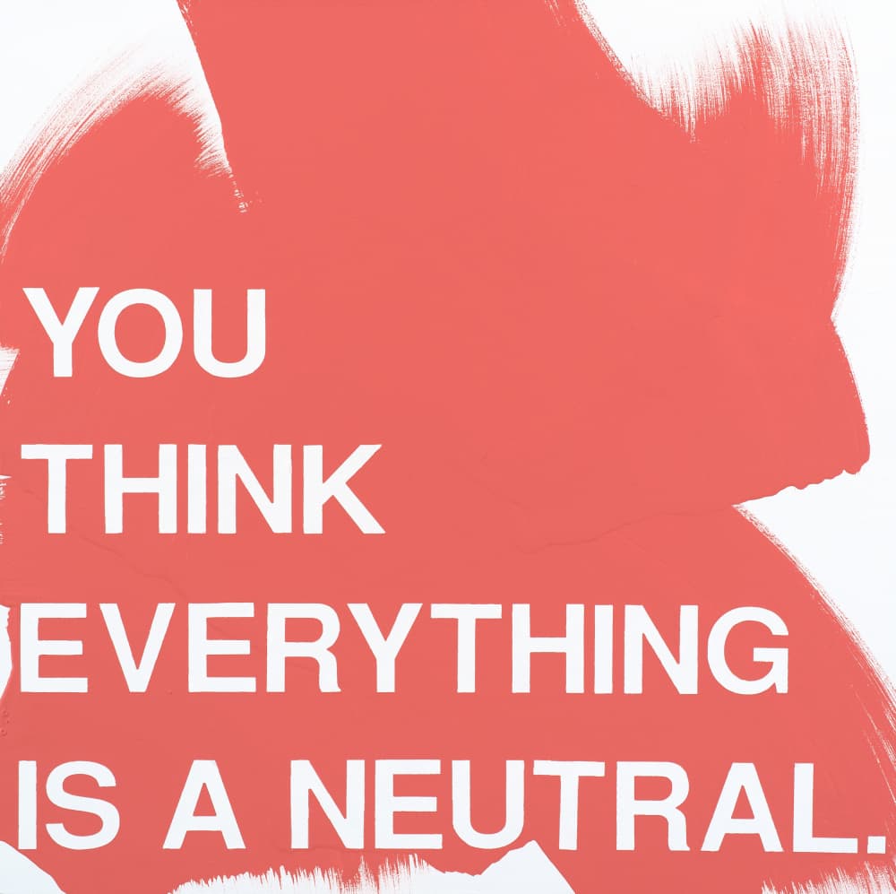 Coral Neutrality Statement by Rankin Willard — canvas wall art