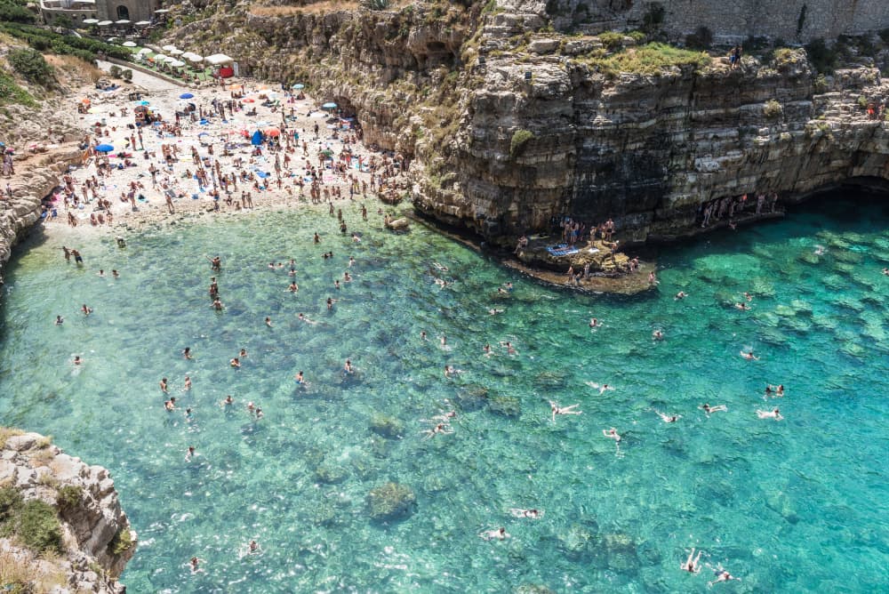 Turquoise Water Beach Cove by Photolovers — canvas wall art