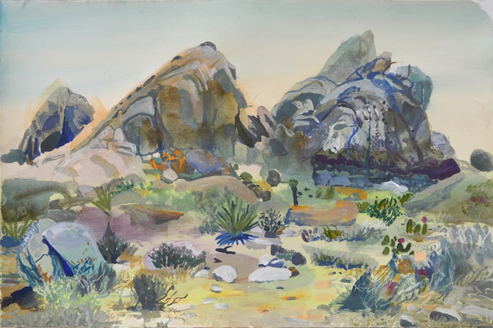 Southwest Desert Rocks by Karin Bos — canvas wall art