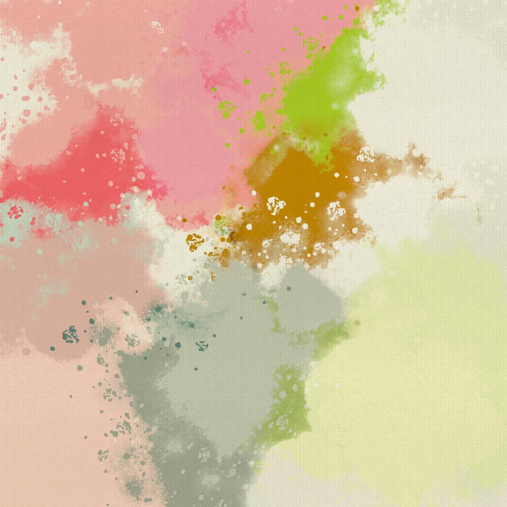 Abstract Color Splashes by Dina Dankers — canvas wall art