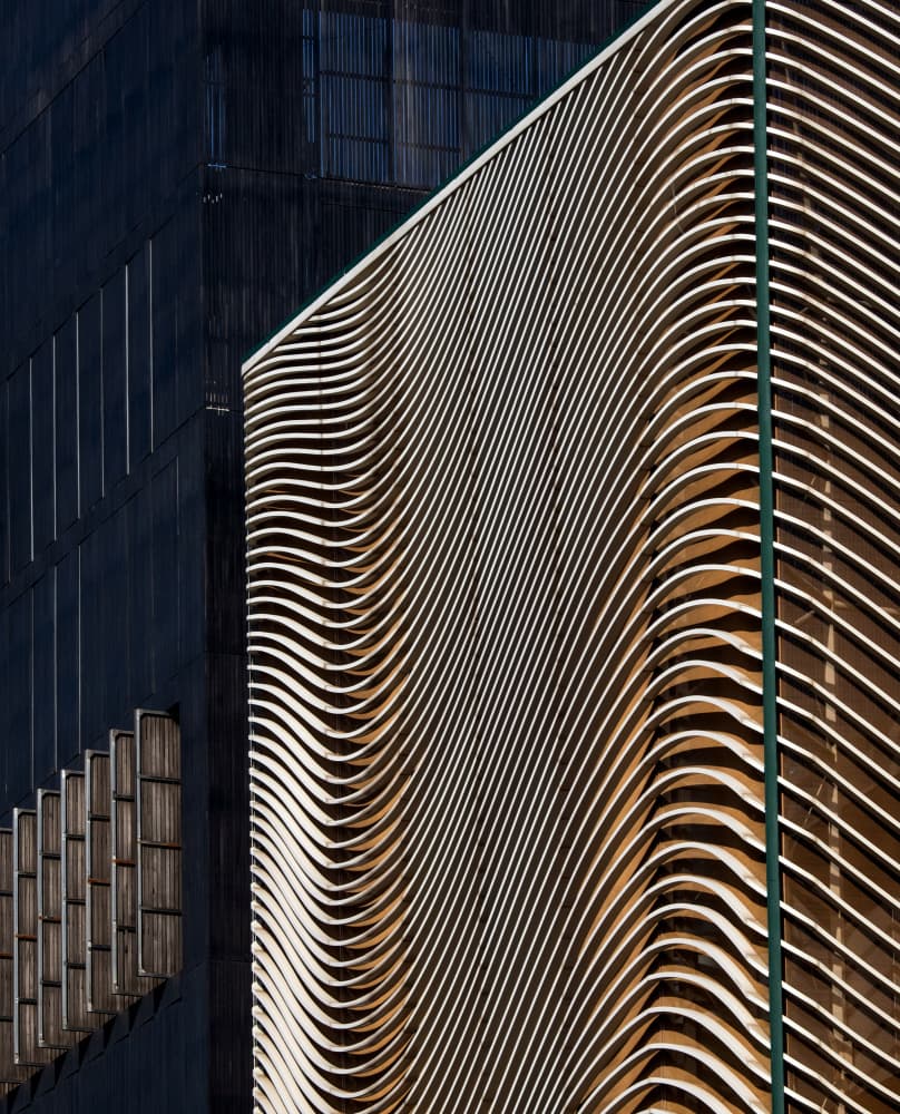 Modern Wavy Facade by HAN dong hee — canvas wall art
