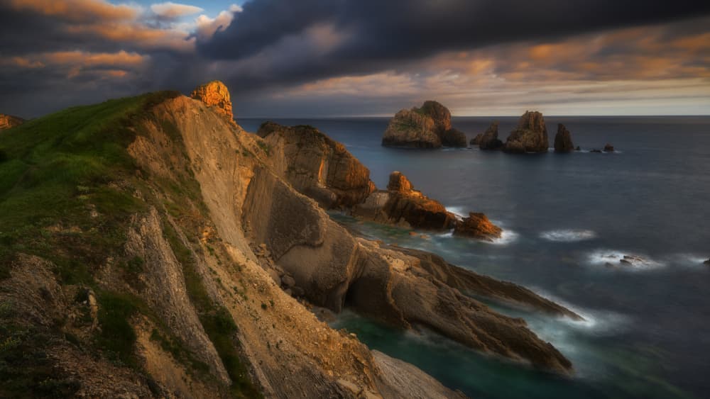 Dramatic Coastal Cliffs by Adam Pachula — canvas wall art