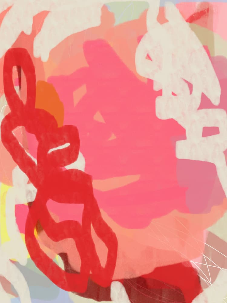 Vibrant Abstract Flow by Dina Dankers — canvas wall art