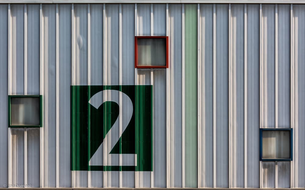 Geometric Number Two by Jois Domont ( J.L.G.) — canvas wall art