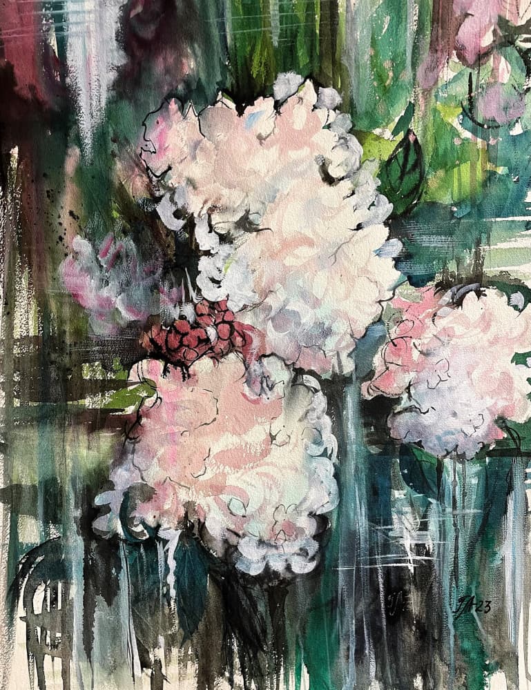 Dreamy Floral Abstract by Tanya Lundmark — canvas wall art