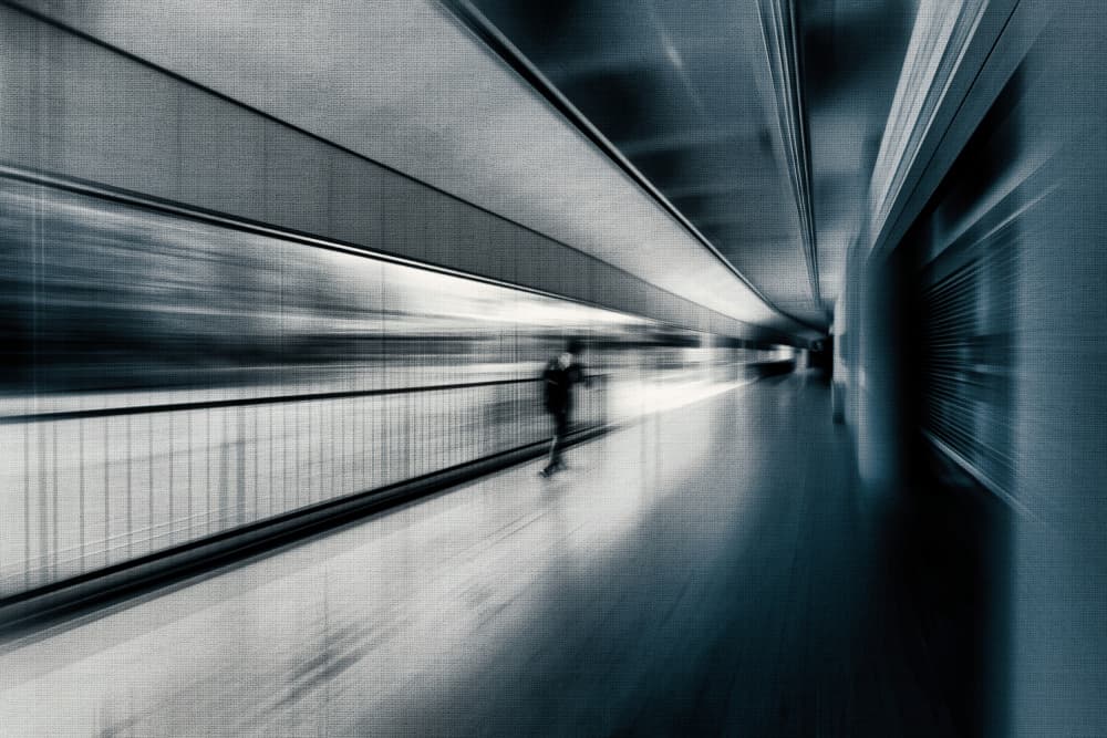 Dynamic City Motion by moucorn — canvas wall art