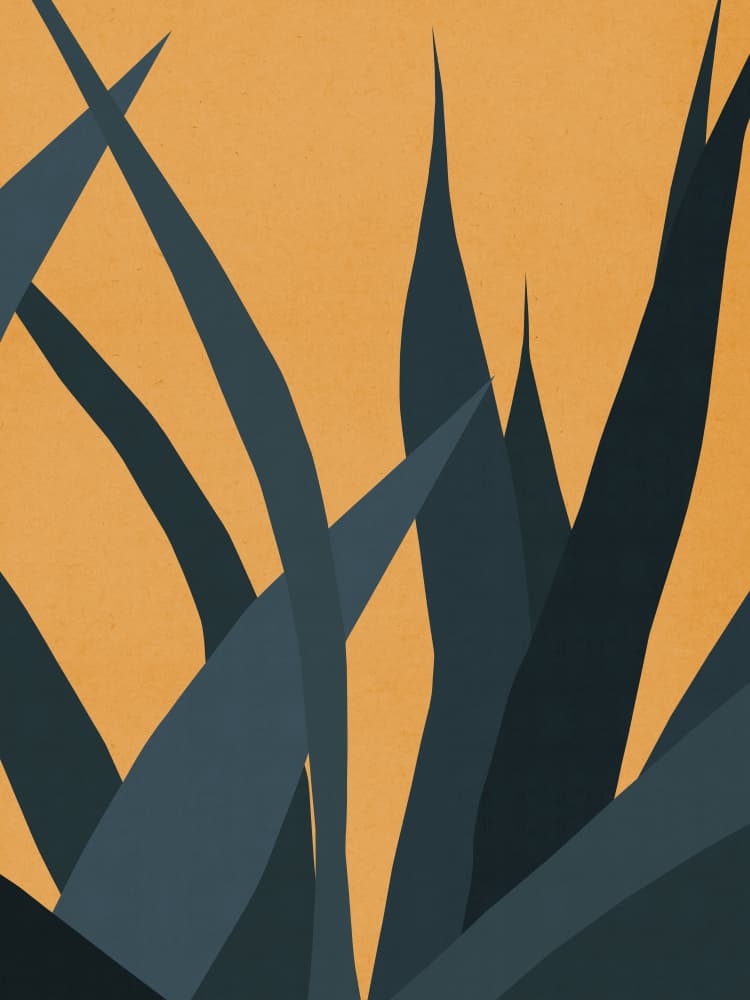 Warm Desert Foliage by Vitor Costa — canvas wall art