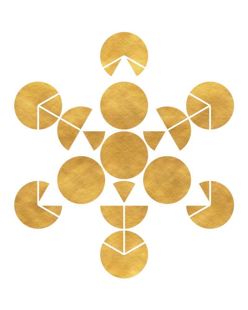 Sacred Gold Geometry by Emiliano Deificus — canvas wall art