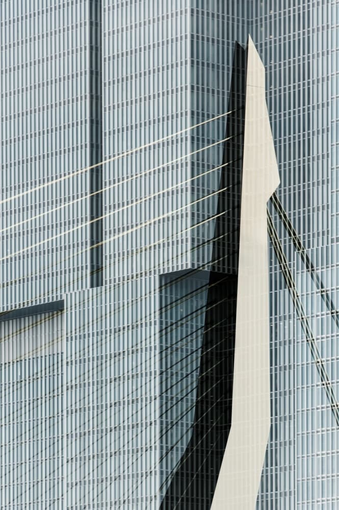 Urban Geometric Facade by Hilde Ghesquiere — canvas wall art