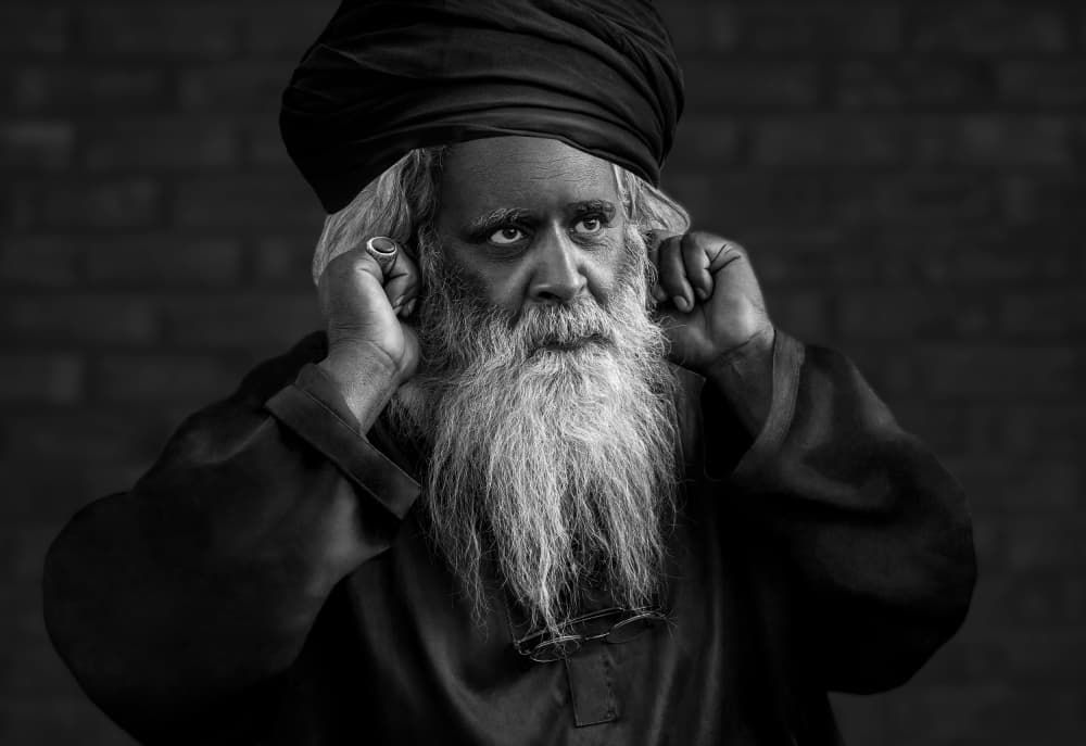 Wise Man's Gaze by Sayyed Nayyer Reza — canvas wall art