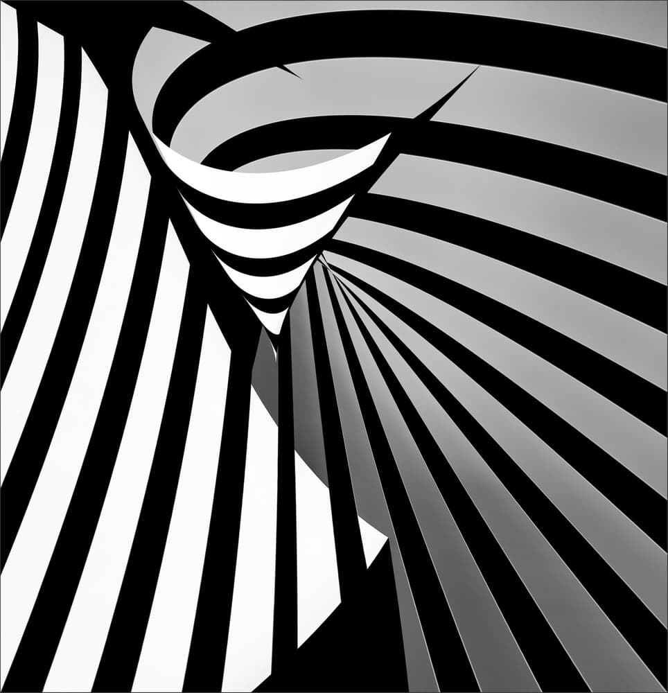 Dynamic Striped Illusion by Gilbert Claes — canvas wall art