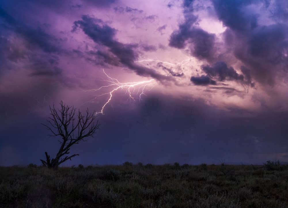 Dramatic Lightning Strike by Liwen Tao — canvas wall art