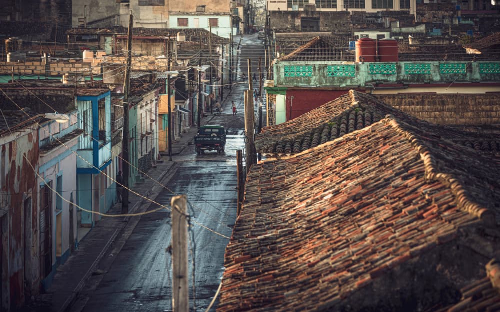 Old Cuban Street by Marco Tagliarino — canvas wall art