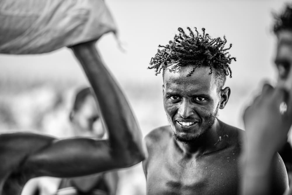 Joyful African Man by Trevor Cole — canvas wall art