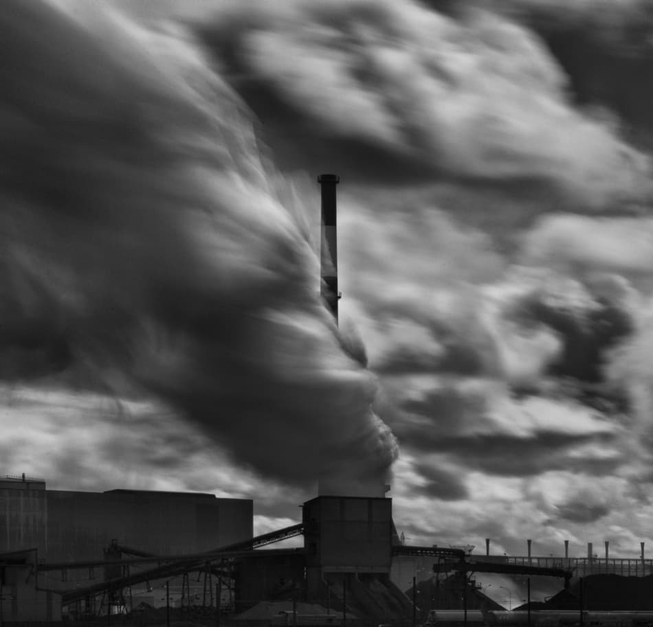 Industrial Smoke Flow by Yvette Depaepe — canvas wall art