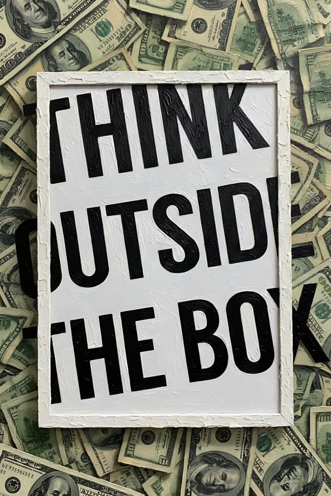 Think Outside The Box by HUGO — canvas wall art