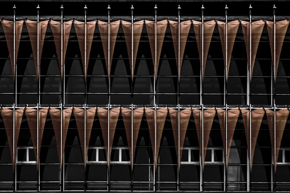 Copper Facade Pattern by Gilbert Claes — canvas wall art