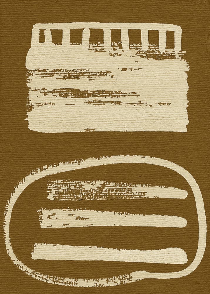 Rustic Abstract Shapes by Santhosh ch — canvas wall art