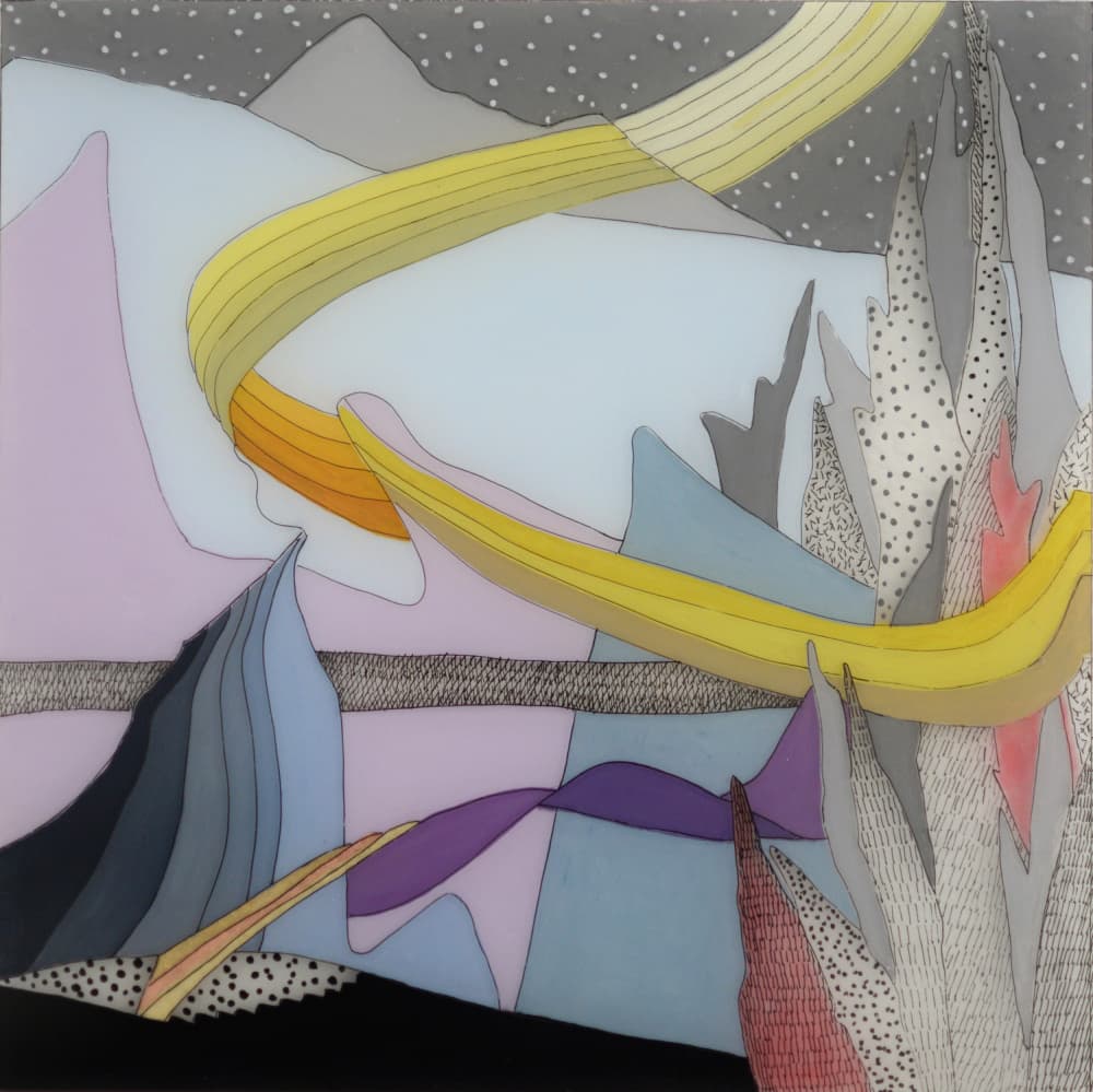 Ethereal Mountain Ribbons by Irene Yesley — canvas wall art
