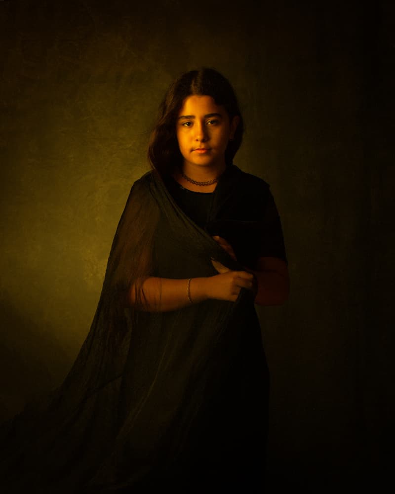 Pensive Young Woman by Mehdi Mokhtari — canvas wall art