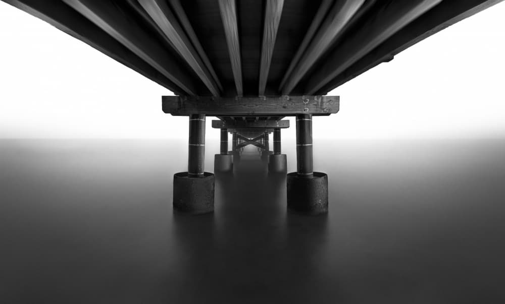 Under The Serene Pier by Larry Deng APA — canvas wall art
