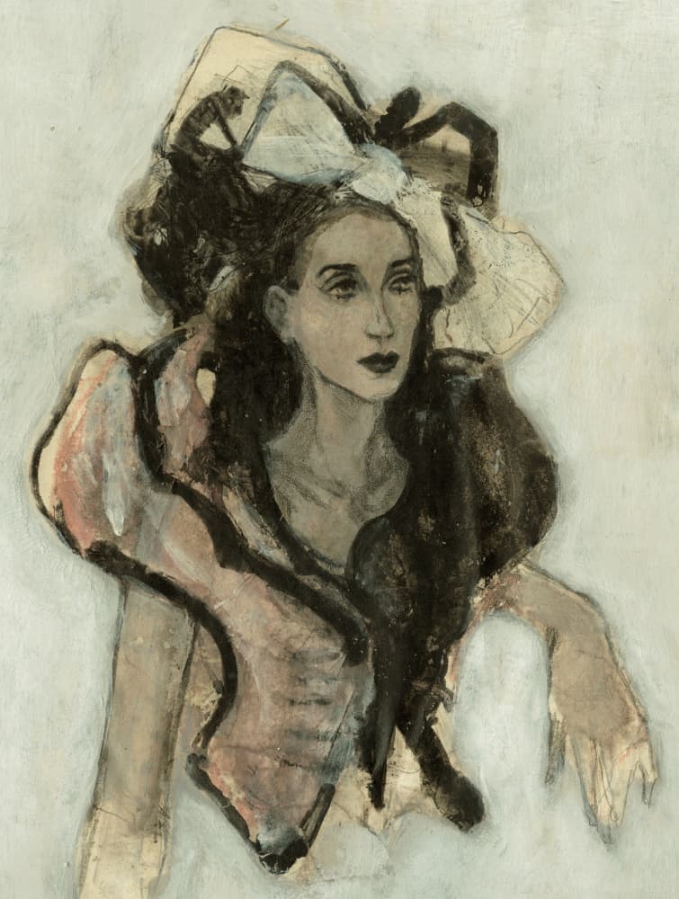 Elegant Fashion Portrait by Ute Rathmann — canvas wall art