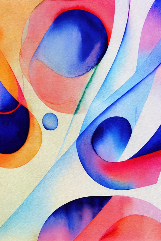 Vibrant Abstract Flow by Mauro — canvas wall art