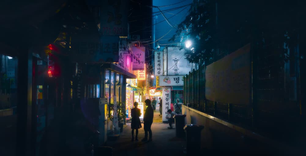 The Blue Light by Javier de la Torre — canvas wall art