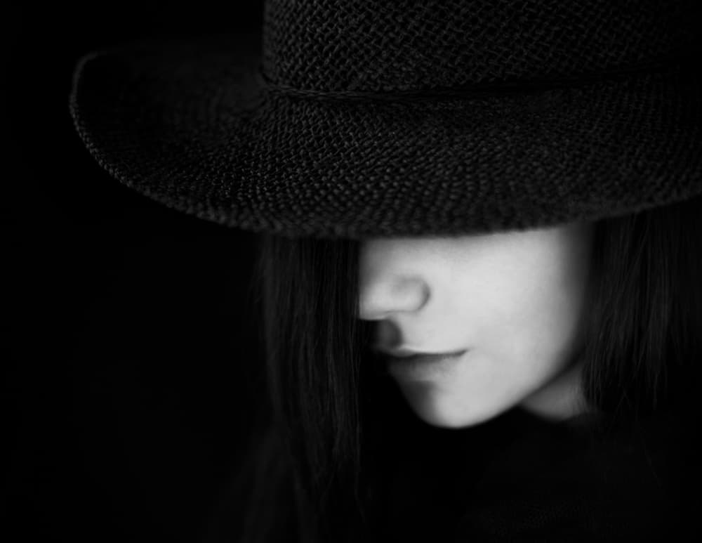 Pensive Hat Portrait by Bobby Kostadinov — canvas wall art