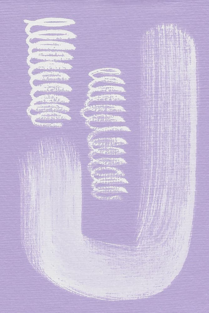 Lavender Abstract Shapes by Santhosh ch — canvas wall art