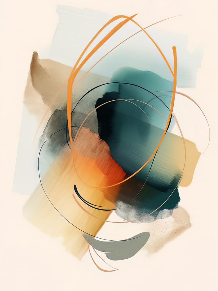 Fluid Abstract Colors by Bilge Paksoylu — canvas wall art